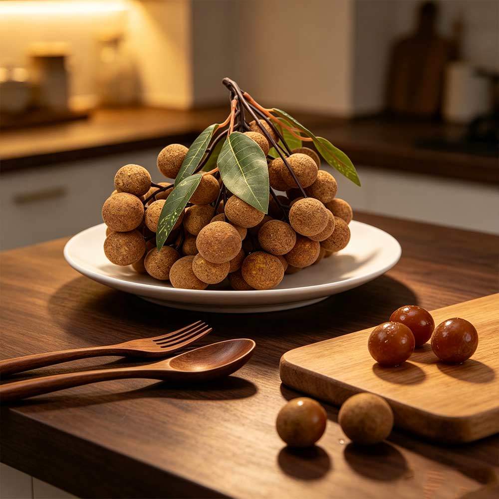 Realistic Artificial Fruit Handicrafts Foam Longan Model Food Model Fake Fruit  Flower Arrangement