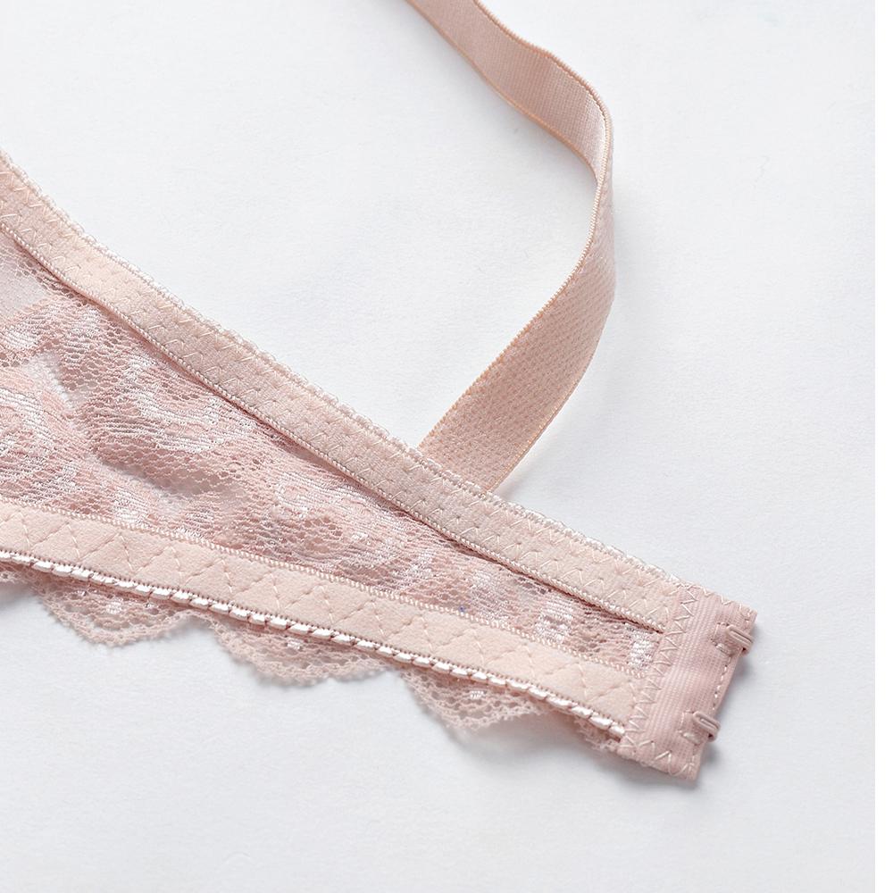 Artdewred Sexy Plus Size Bra Push Up Brassiere Lace Bra Large Thin Lingerie Deep V Bras For Women