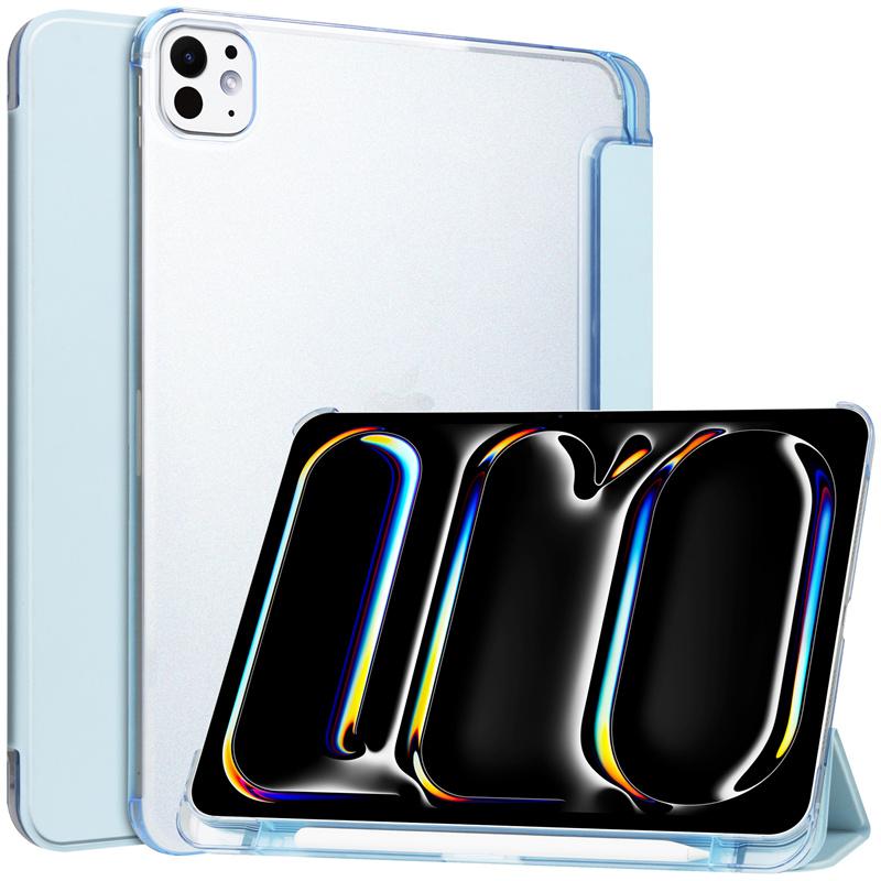 Чехол для iPad Air 11 Air 13 дюймов 2024 с держателем для ручки из искусственной кожи с жесткой задней подставкой и подставкой для планшета для iPad Pro 13 11 2024 M4 M2 чехол