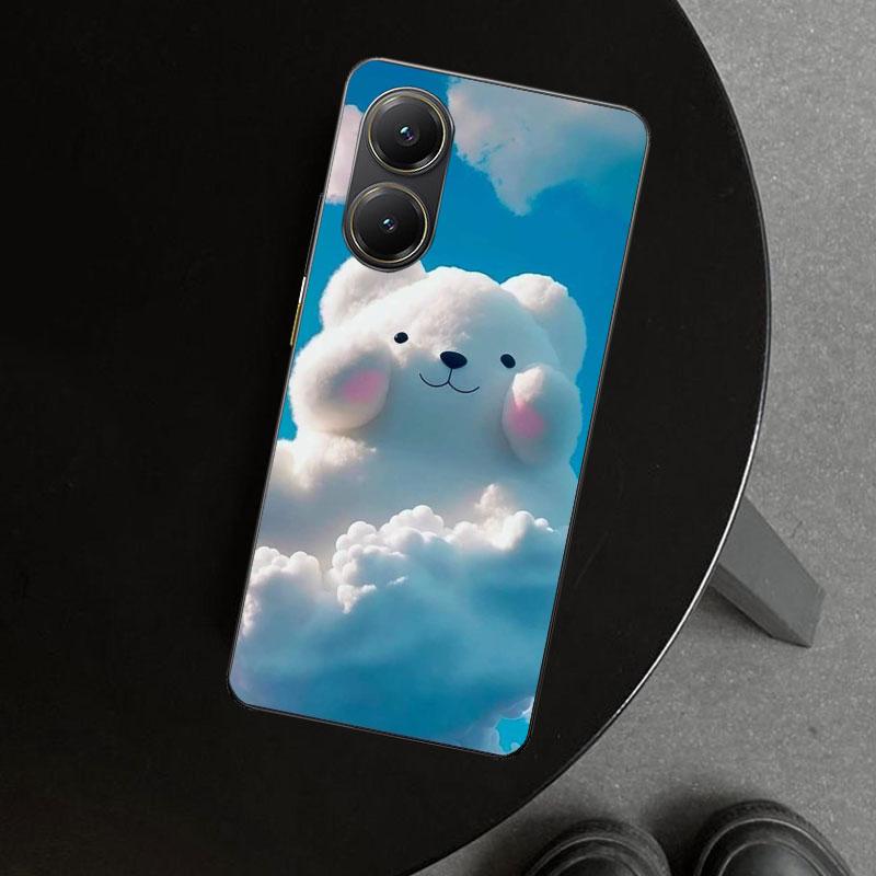 Чехол-накладка с рисунком 'Солнечные Облака Плюшевый Мишка' для Xiaomi Poco X6 X5 X7 Pro F7 Ultra Redmi 15C 15 13C 13 12C 12 10C 10 10A 9C 9A 9T 9