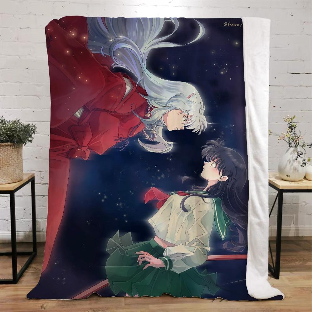 Inuyasha теплые зимние одеяла для дивана, покрывало, плед, роскошное постельное белье, пляжное полотенце, вязаный плед для дома и украшения, колено