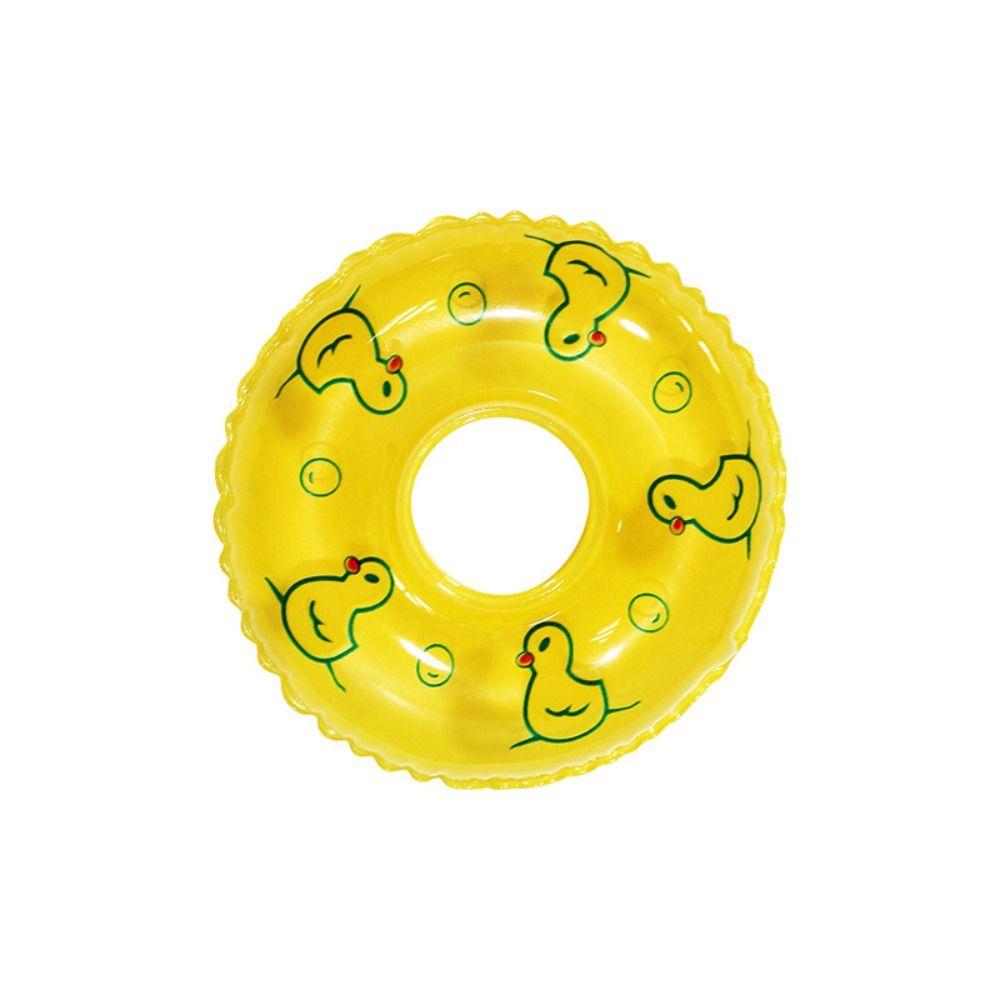 Аксессуары для кукол, мини-кольца, игрушка для плавания, утка из ПВХ, поплавок для купания, спасательный пояс, модель, детский подарок
