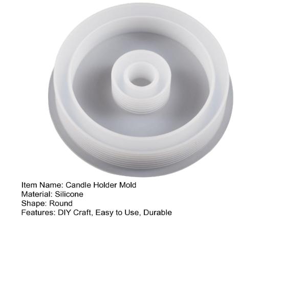 Креативный мягкий подсвечник, силиконовая форма, круглая форма, подсвечник, форма для литья из эпоксидной смолы, сделай сам, ремесло