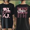 2026 Футболка Blackpink, Футболка Born Pink, Футболка для фанатов Kpop, Футболка с мерчем Kpop, Футболка с мирового тура Blackpink, Футболка Black Pink