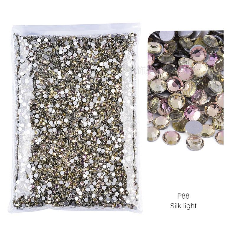 P72-180 Стеклянный нейл-арт Большая сумка с плоским дном и бриллиантами, посеребренные DIY Ювелирные изделия с бриллиантами Аксессуары Чехол для мобильного телефона Аксессуары со стразами