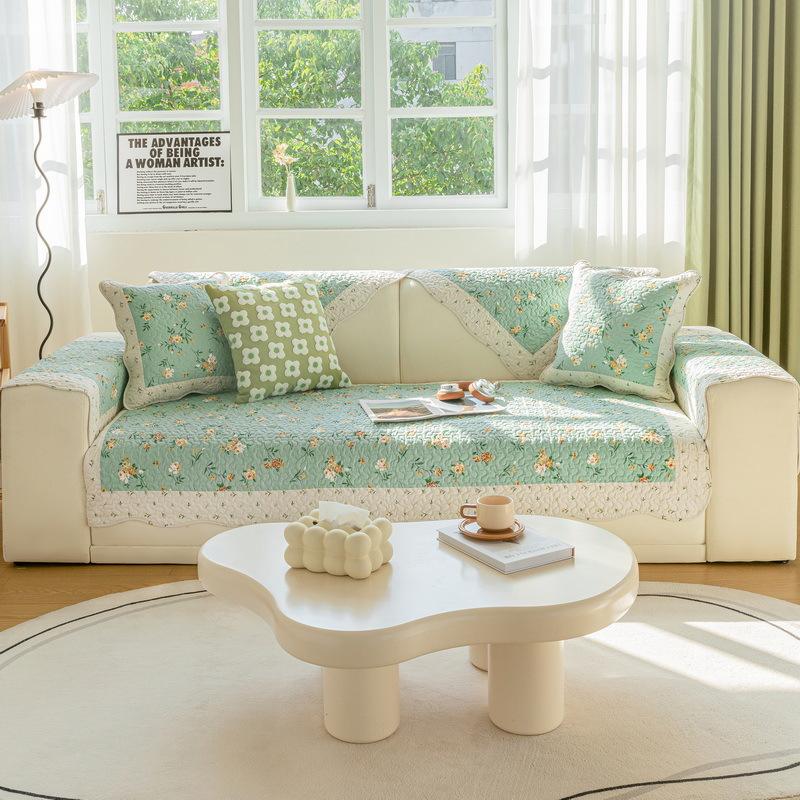 Современная минималистская хлопковая подушка для дивана Four Seasons General Fabrics Printed Non-Slip Подушки для сидений Чехол для дивана Полотенце