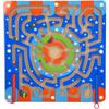 Wooden Magnet Beads Labyrinth Magnetic Maze Puzzle Educational Board Game Interactive Labyrinth Toy for Children Toddlers
