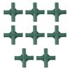 8pcs 19MM Plastic Fitting 4 Types Stable Support Heavy Duty Greenhouse Frame Building Connector Greenhouse Connector