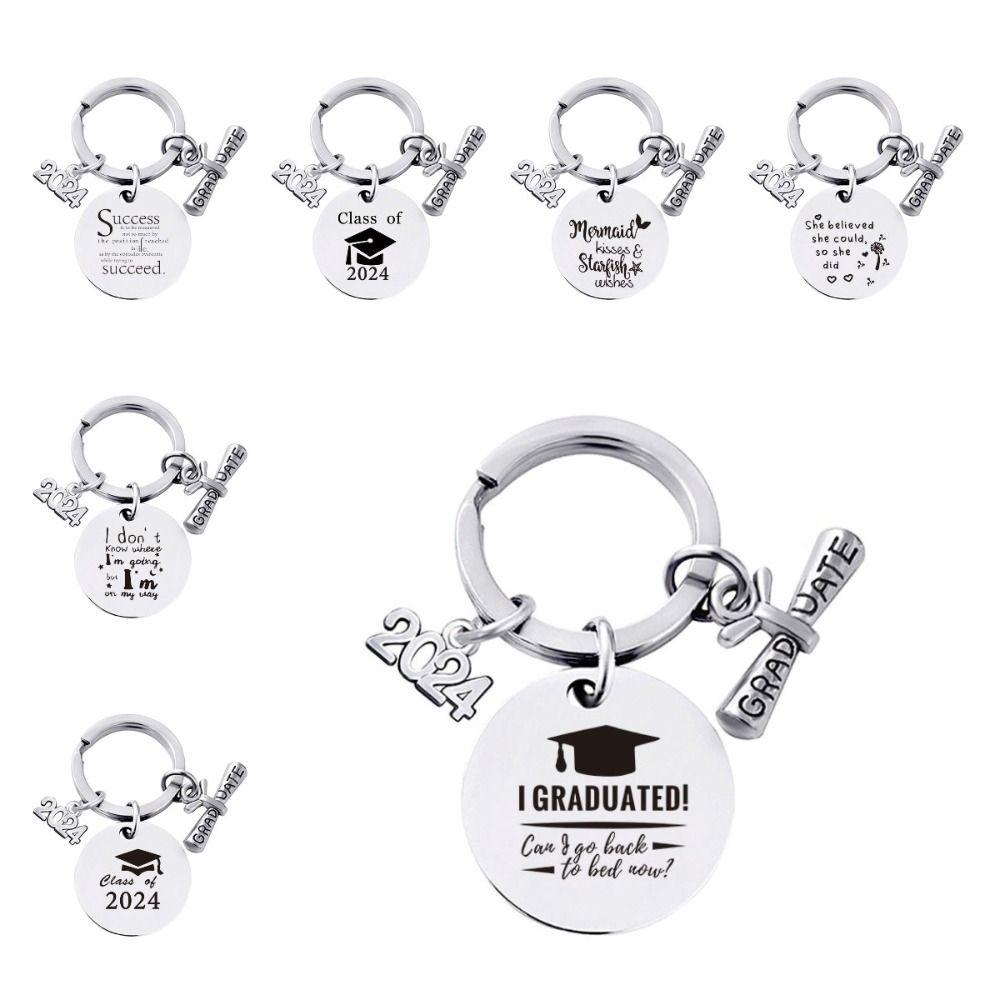 Брелок для ключей «Выпускной» 2024 года, брелок «Докторская шляпа» 2024 года, поздравление