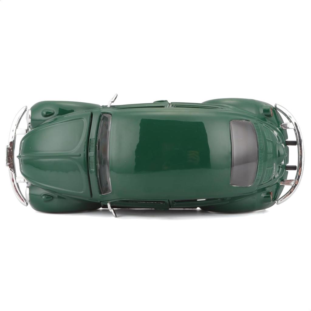 Maisto Scale Diecast Volkswagen Beetle 1973 Finished 31926 GN 1/24 Green, Model,