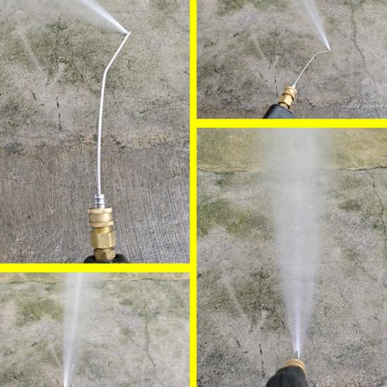 Набор насадок для мойки высокого давления Система быстрого подключения Насадка для чистки Удлинитель из нержавеющей стали для чистки кондиционеров с режимами многократного распыления