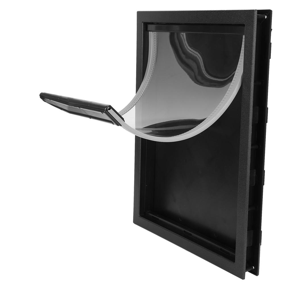 Пластиковый питомец большой средний размер собака съемная установка дверь питания встроенный магнит(черный )