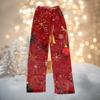 Women Autumn Winter Pants Full Length Long Trousers Christmas Printed Pants