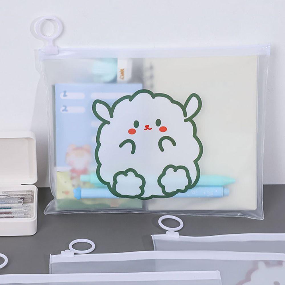 Водонепроницаемая сумка на молнии Пластиковая сумка для канцелярских товаров Мультяшный органайзер для канцелярских товаров Для девочек и мальчиков