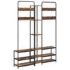 Coat Stand with Shoe Bench Old Wood 143 x 30 x 199.5 cm