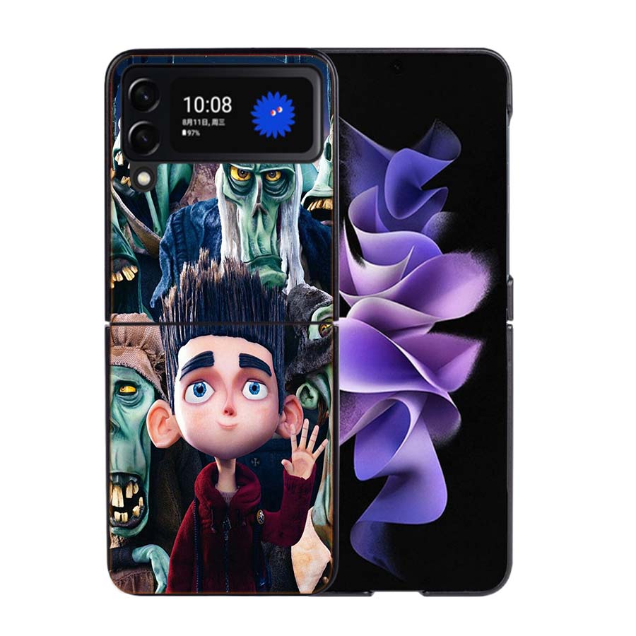 Cartoon Movie P-ParaNorman Phone Case For Samsung Z Flip 7 6 5G Galaxy Z Flip4 Z Flip5 Z Flip3 Coque Black Hard PC Shell Protect