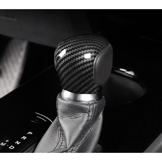 For Toyota C-HR CHR 2016- ABS Carbon Fiber Car Gear Lever Shift Knob Cover
