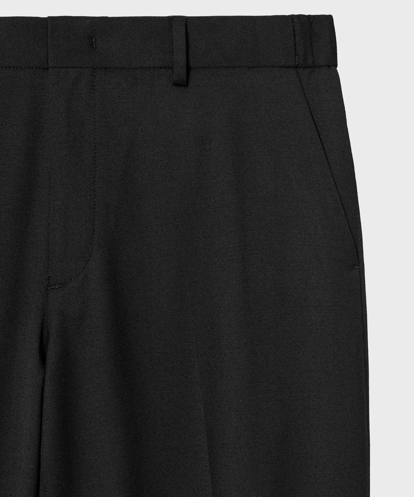 NONBLANK Merino Wool Semi-Wide Fit Slacks_Black