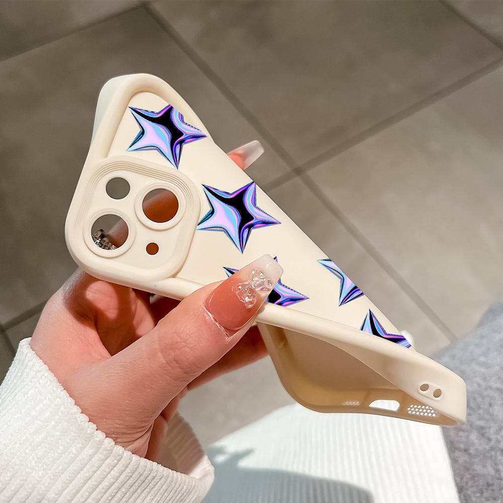 Soft Silicone Square Ladder Printing Pattern Phone Casing Full Cover Camera Shockproof Protection Rubber Case for Vivo