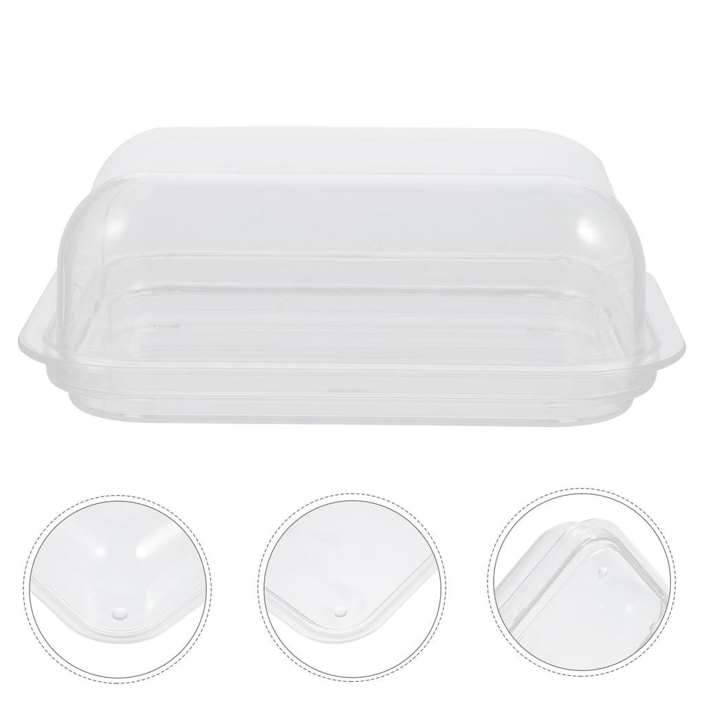 Food Containers with Lids Butter Box Dish Home Tableware Restaurant Household Cover