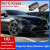 Для Mercedes Benz C-Class W206 W205 W204 W203 C Coupe C63 C180 Светодиодный логотип на двери автомобиля Приветственный светильник-тень Лазерный проектор Призрачная лампа