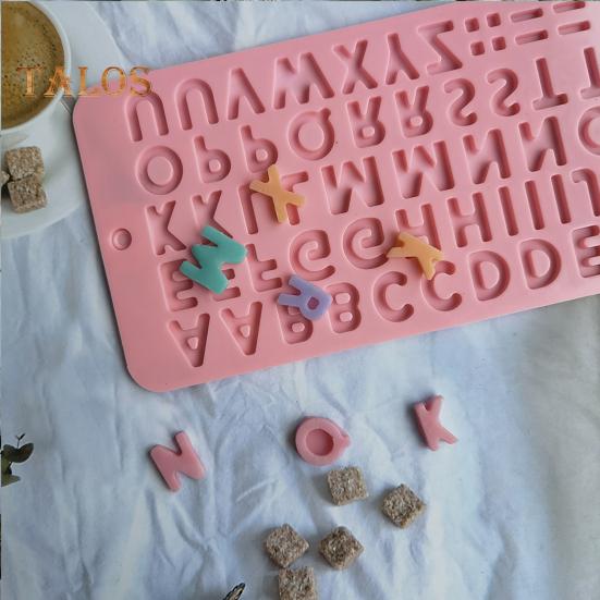 Форма для шоколада с алфавитом, высокая термостойкость, широкое применение, пищевая многофункциональная силиконовая форма для шоколадного торта