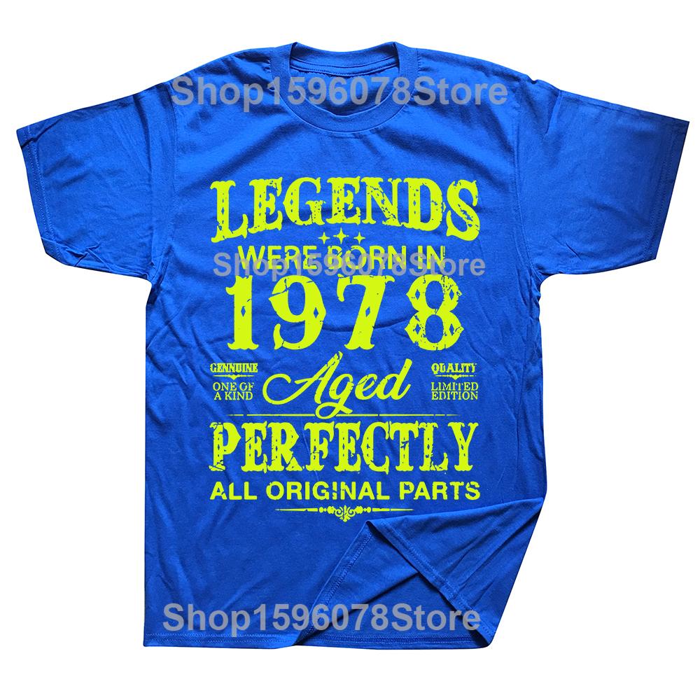 Novelty Vintage 1978 Funny 47 Years Old 47th Tee Tops Round Neck Short-Sleeve Fashion Tshirt Clothing Casual Basic T-shirts