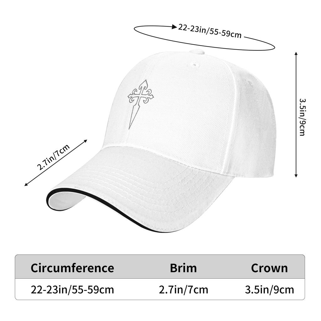 Cross of Santiago Spanish Empire Baseball Cap Hiking Fishing Vintage Custom Logo Sun Couple Women Wholesale Baseball Caps
