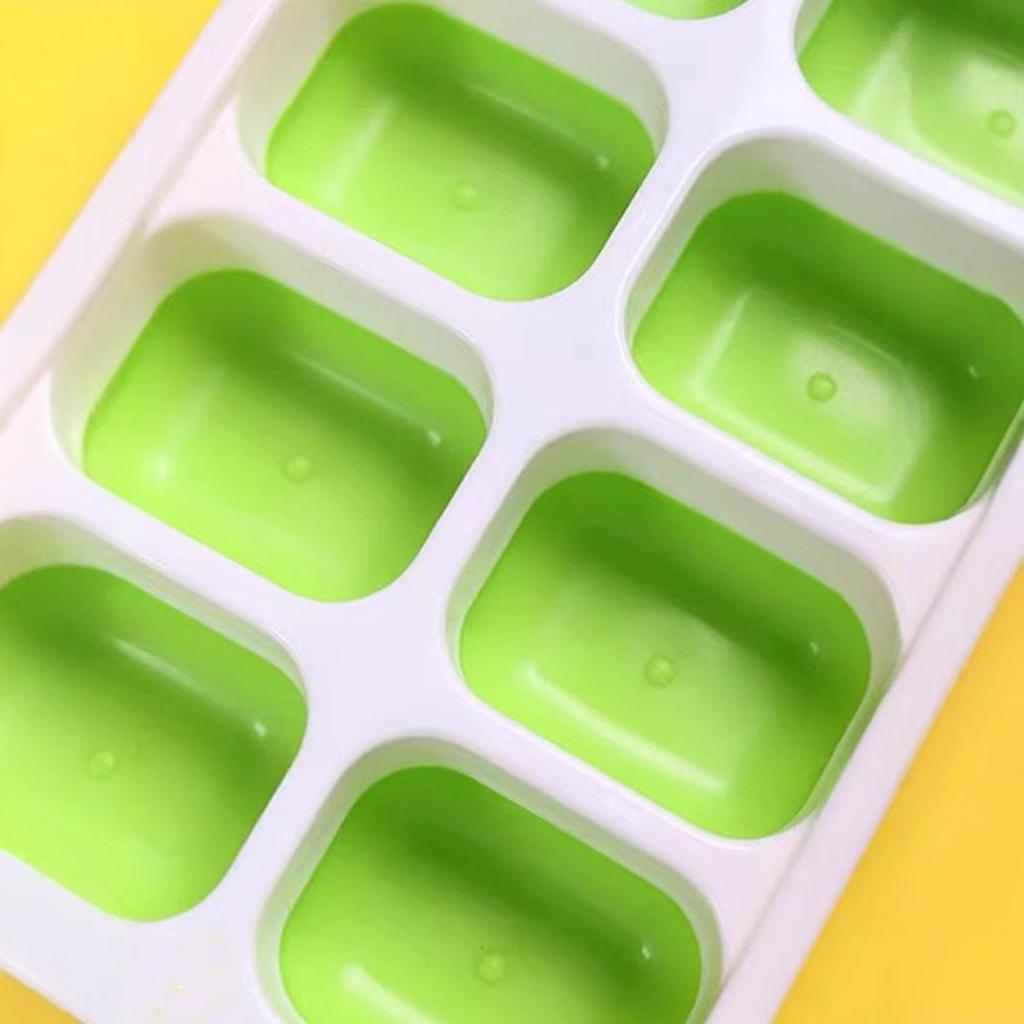 Sike 14-Grid Silicone Ice Cube Tray with Lid - DIY Soft-Bottom Mold for Ice Cream and Cubes