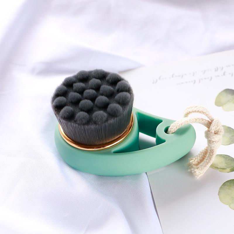 Bamboo Charcoal Facial Cleansing Brush - Manual Face Washer & Makeup Remover
