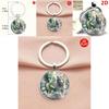 2d Dragon Themed Keyring With Glass Alloy Material For Gift And Collectors