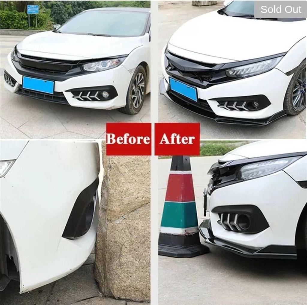 Nissan Fairlady Z RZ34 Сплиттер переднего бампера 3-секционная накладка Тюнинг Защита от царапин