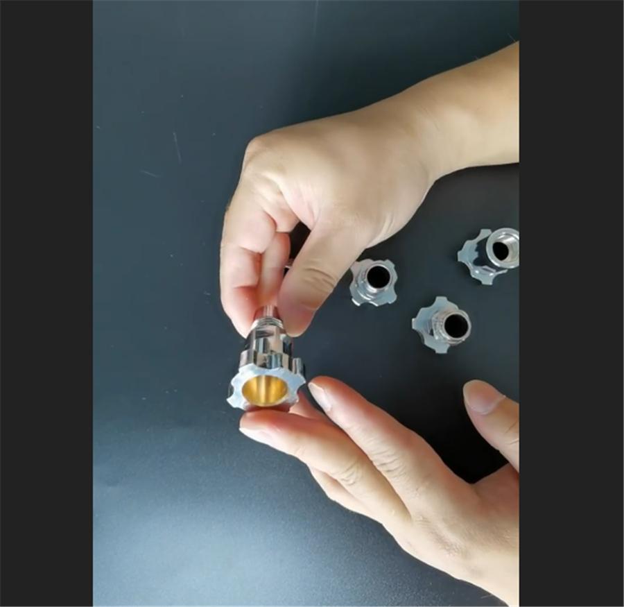 Медный переходник M16 x 2 мм для разъема чашки краскопульта