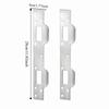 Metal Door Strike Plate Rustproof Security Front Door Security Devices Reinforcement Plate with 5-1/2 Inch Hole