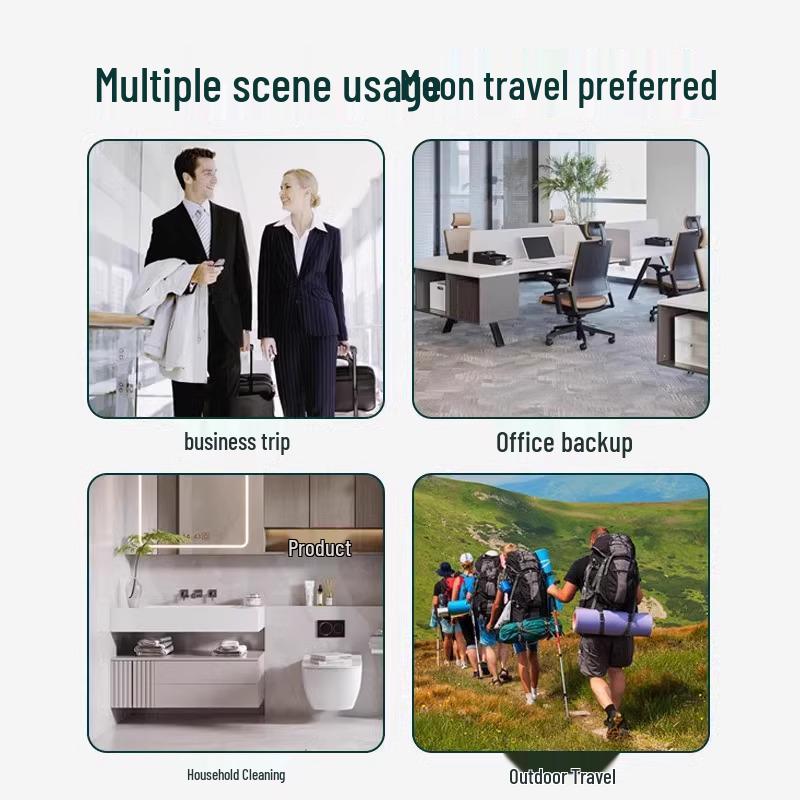 Pure Cotton Compressed Travel Towels - Portable, Thick, Disposable Set