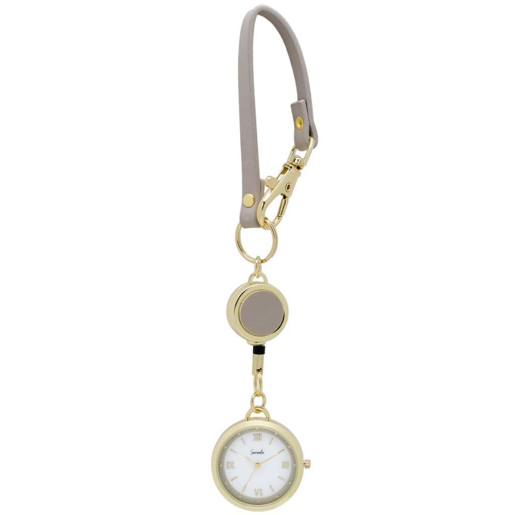 Pocket Watch Analog Solar Charging Function SO Saule Gray [Fieldwork] Women's ASS178-2