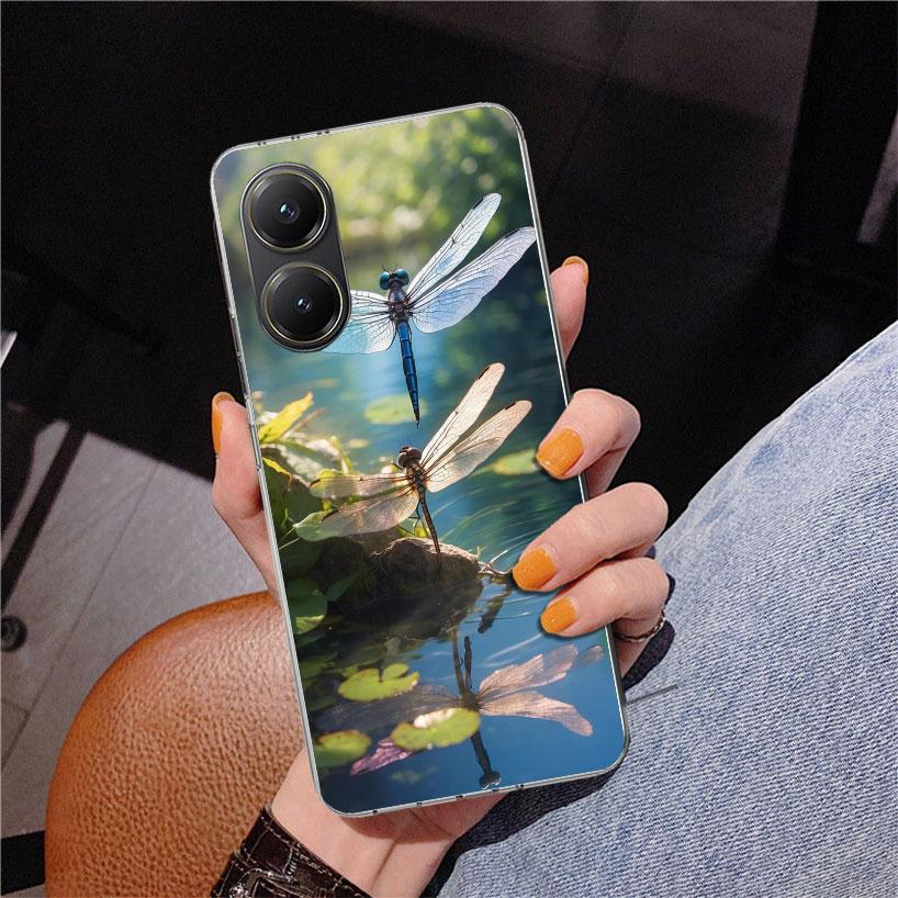 Beautiful Dragonfly Enthusiasts Phone Case For Xiaomi Poco X7 X6 X5 Pro F7 Ultra Redmi 15C 15 13C 13 12C 12 10 10A 10C 9 9A 9C 9