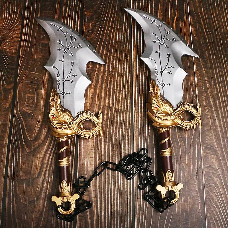 45 см Катана Кратоса God of War 4 Меч Косплей Реквизит ПУ Клинок Афины Меч Хаоса Реальный Размер Японская Катана Самурайский Меч Игрушка Подарок