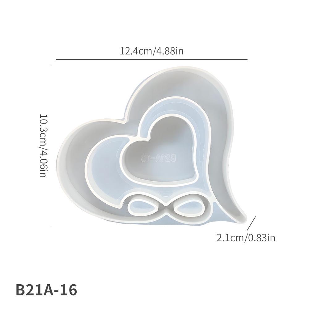 Силиконовая форма в виде сердца ко Дню святого Валентина для фото и DIY-проектов