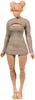 Scale Stretch Tight Sweater Underwear for Action Doll 1/12 Women's 6-Inch (Sand Color)