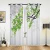 Акварельная живопись цветы листья белые шторы для спальни гостиной шторы кухни детские оконные шторы домашний декор
