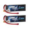 Zeee 3S 11.1V 50C 3200mAh LiPo Battery with T-Plug, 2-Pack, High Capacity for RC Products, Drones, RC Trucks, RC Boats, RC Cars, and More