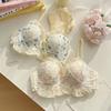 Sweat Floral Bras For Girls Printed Push Up Underwear For Women Wireless Lingerie Lace Cute Bras Fashion Lady Lingerie