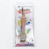 [Fieldwork] Women's Watch Snoopy Analog Leather Belt Watercolor Illustration Pink PNT033-2