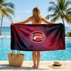 Charlton Athletic FC print Quick Dry Beach Towel Microfiber Absorbent Portable Travel Swimming Towel
