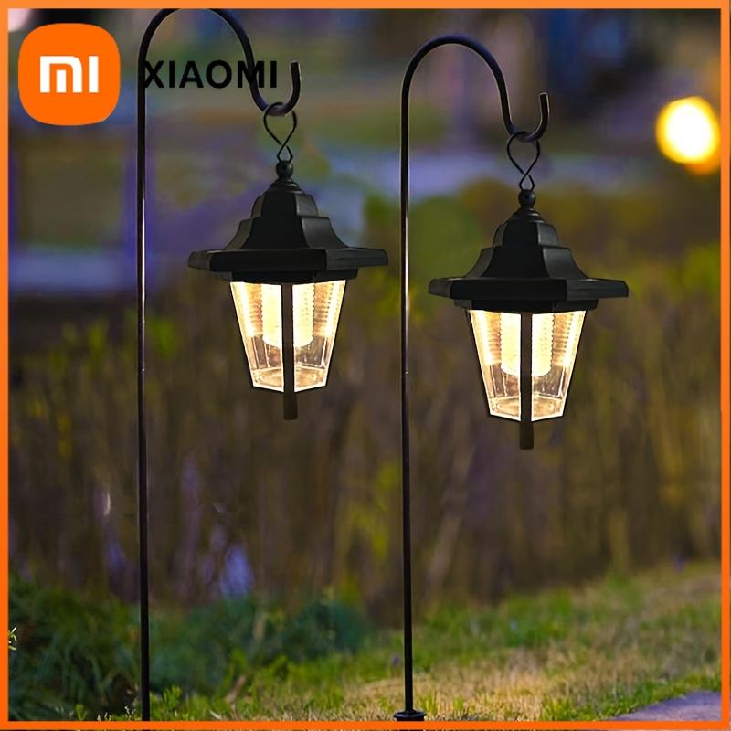 Xiaomi CY 2 шт. Винтажные шестиугольные светодиодные солнечные фонари, для декора уличных дорожек, сада, двора, Пластиковый материал