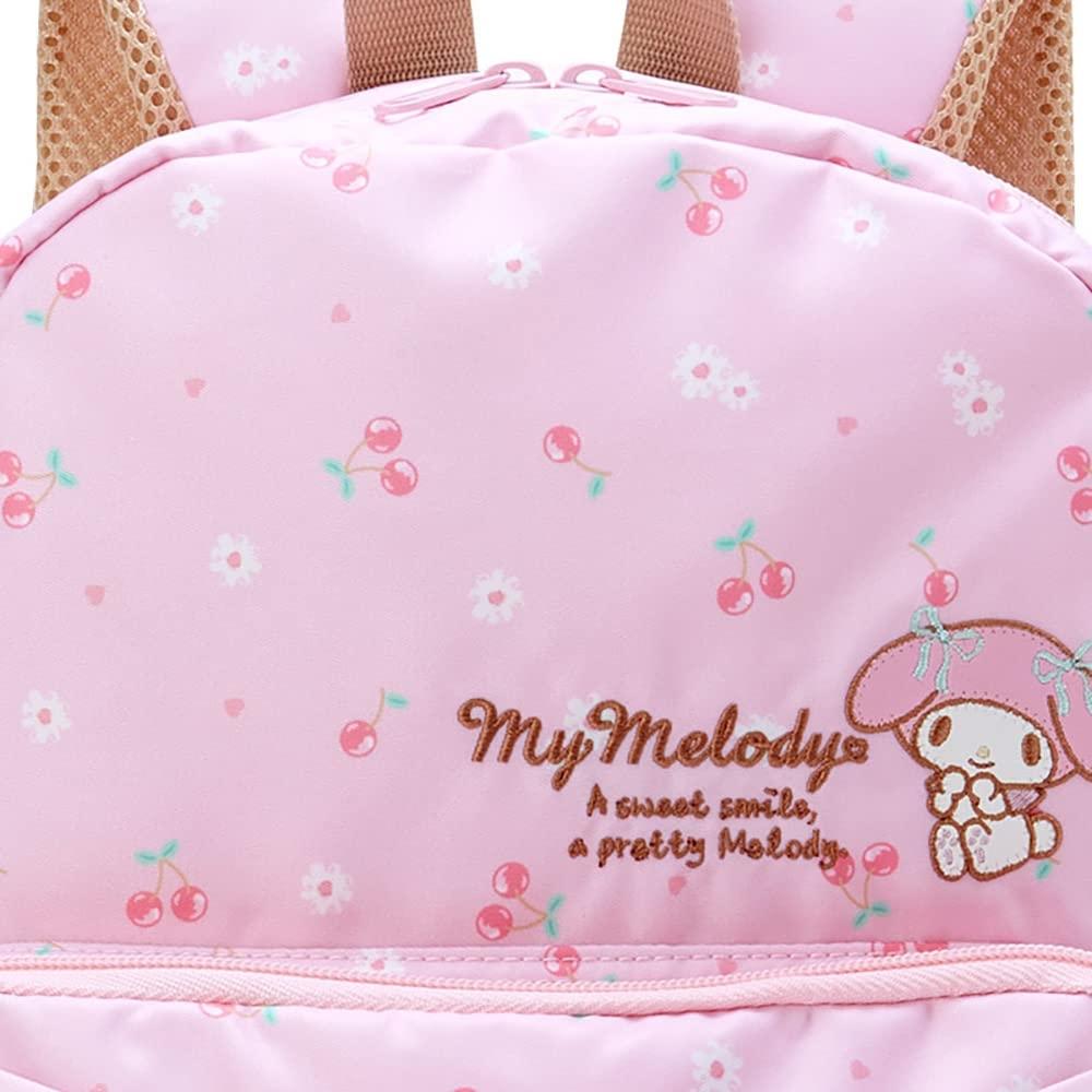 Sanrio Backpack for Children, Lower Grades, Elementary School Students, Pink, Polyester, My Melody, Water Repellent, Name Space, Reflective Tape, Ch