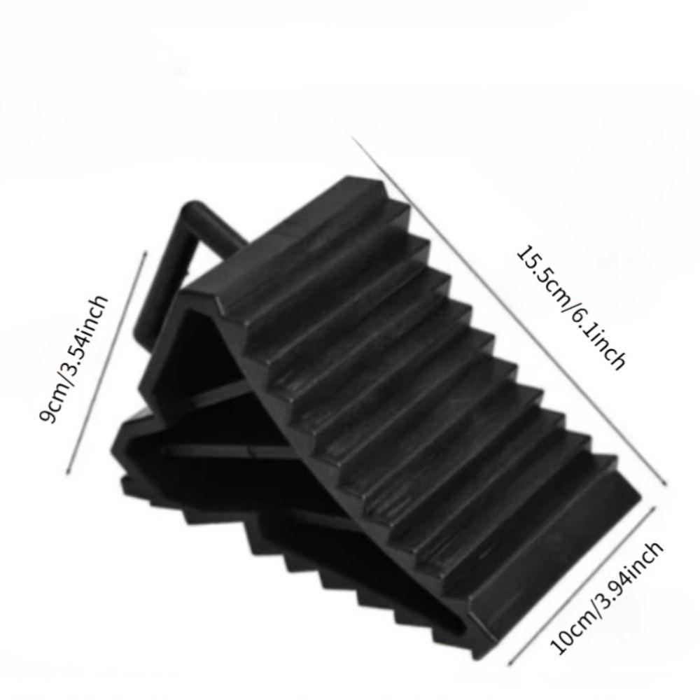 Portable Tire Chock Plastic Base Wheel Stopper Slip Stopper Block Wheel Blocks Truck