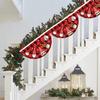 Рождественский открытый полиэстер веерообразный флаг Рождественский декор для дома Рождественский орнамент-капля 2023 Рождественский подарок Navidad Новый год 2024