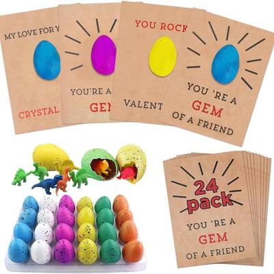 24 шт., растущие в воде яйца динозавров, пасхальные яйца динозавров, идеально подходят для школьной вечеринки, обмена подарками